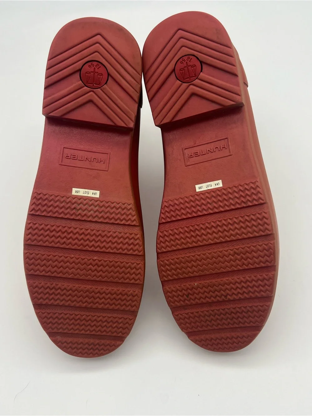 Hunter Women's Chelsea Rain Boots Rust Red refined size 6 short shoes slip on - Picture 8 of 10